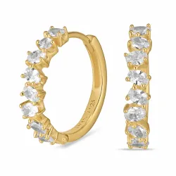 Zirkon Kreole in vergoldetem Sterlingsilber - Lumé Illume