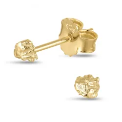 Ohrstecker in vergoldetem Silber - Lumé Etched