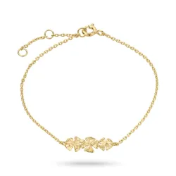 Armband aus vergoldetem Sterlingsilber 16 plus 3 cm x 6,5 mm  - Lumé Etched