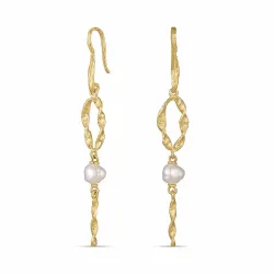 Perle Ohrringe in vergoldetem Silber