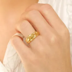 Ring aus vergoldetem Sterlingsilber