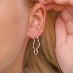 Halbkreolen in Silber