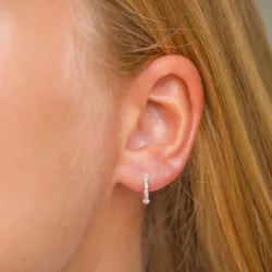 11,5 mm Kreole in Silber - Lumé Etched