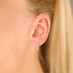 Zirkon Kreole in vergoldetem Sterlingsilber - Lumé Illume