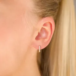 Zirkon Kreole in vergoldetem Silber - Lumé Illume