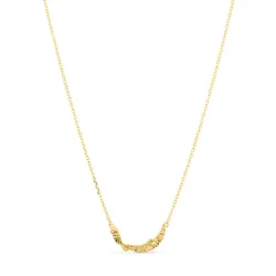 Halskette aus vergoldetem Sterlingsilber - Lumé Etched