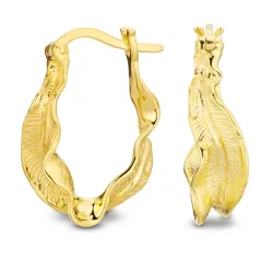 Kreole in vergoldetem Silber - Lumé Etched