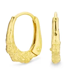 Kreole in vergoldetem Silber - Lumé Etched