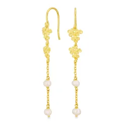 Perle Ohrringe in vergoldetem Sterlingsilber