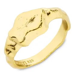 Ring aus vergoldetem Sterlingsilber - Lumé Etched