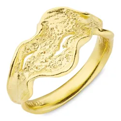 Ring aus vergoldetem Sterlingsilber - Lumé Etched