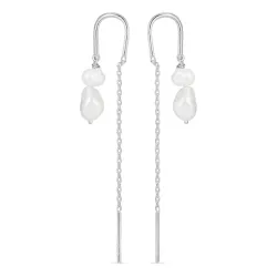 Perle ketten ohrringe in Silber