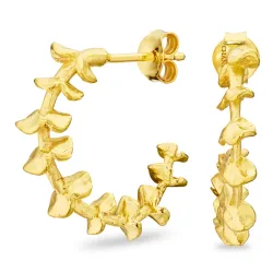 Halbkreolen in vergoldetes Messing - Eliné