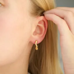 Halbkreolen in vergoldetes Messing - Eliné