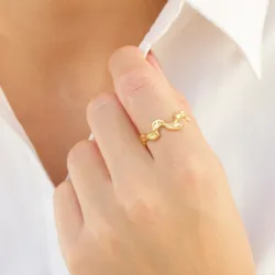 Ring aus vergoldetes Messing - Eliné