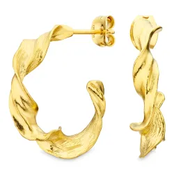 Halbkreolen in vergoldetes Messing - Eliné