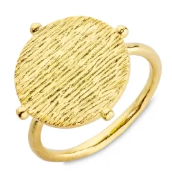 runder Ring aus vergoldetes Messing - Eliné