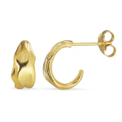 Halbkreolen in vergoldetes Messing - Eliné