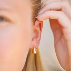 Halbkreolen in vergoldetes Messing - Eliné