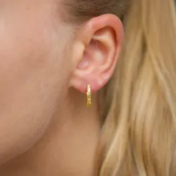 Zirkon Kreole in vergoldetes Messing - Eliné