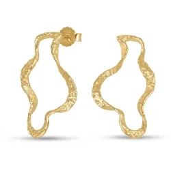 Ohrringe in vergoldetes Messing - Eliné