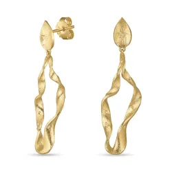 Ohrringe in vergoldetes Messing - Eliné