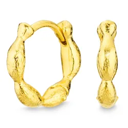 12 mm Kreole in vergoldetes Messing - Eliné