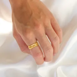Ring aus vergoldetes Messing - Eliné