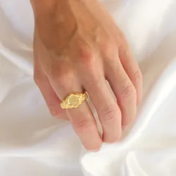 Ring aus vergoldetes Messing - Eliné