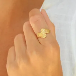 Ring aus vergoldetes Messing - Lumé Etched