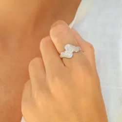 Ring aus versilbertes Messing - Lumé Etched
