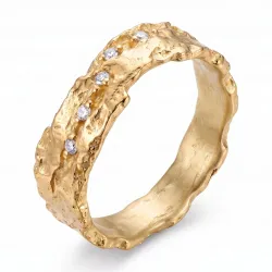 Zirkon Ring aus vergoldetes Messing - Lumé Etched