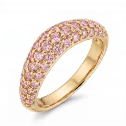 pink Ring aus vergoldetes Messing