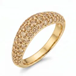 champagnerfarbenem Ring aus vergoldetes Messing