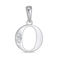 buchstab o Zirkon Anhänger aus Silber - My Letter