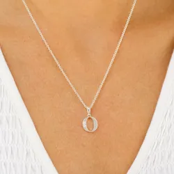 buchstab o Zirkon Anhänger aus Silber - My Letter