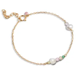 Enamel Sofia mehrfarbigen Armband in vergoldetem Sterlingsilber