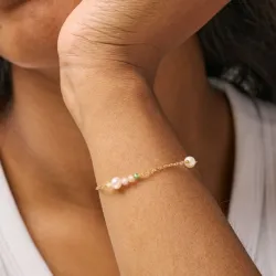 Enamel Sofia mehrfarbigen Armband in vergoldetem Sterlingsilber