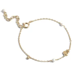 Enamel Melia Daisy Armband in vergoldetem Sterlingsilber