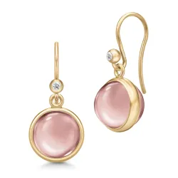 Julie Sandlau Prime pink Ohrringe in vergoldetem Sterlingsilber