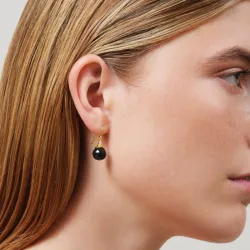 Julie Sandlau Berry grünen Ohrringe in vergoldetem Sterlingsilber grünem Bergkristall weißem Zirkon