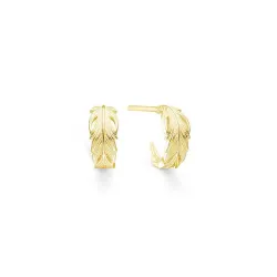 ID Fine Rabe mini hoops in vergoldetem Sterlingsilber