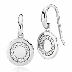 10 mm Izabel Camille runden Ohrringe in Silber weißem Zirkon