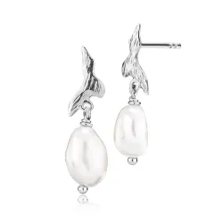 Izabel Camille Fairy Perle Ohrringe in Silber