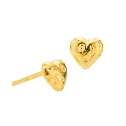 Izabel Camille Angel Herz Ohrringe in vergoldetem Sterlingsilber