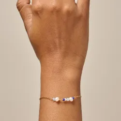 Enamel Sofia Marine Armband in vergoldetem Sterlingsilber