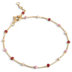 Enamel Lola Rosie Armband in vergoldetem Sterlingsilber farbigem Emaille