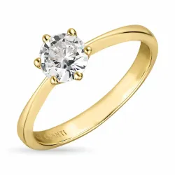 Kollektionsmuster Zirkon Ring aus 8 Karat Gold