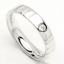 Kollektionsmuster Zirkon Ring aus Silber