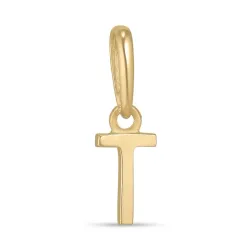 Kollektionsmuster buchstab t Anhänger aus 9 Karat Gold - My Letter